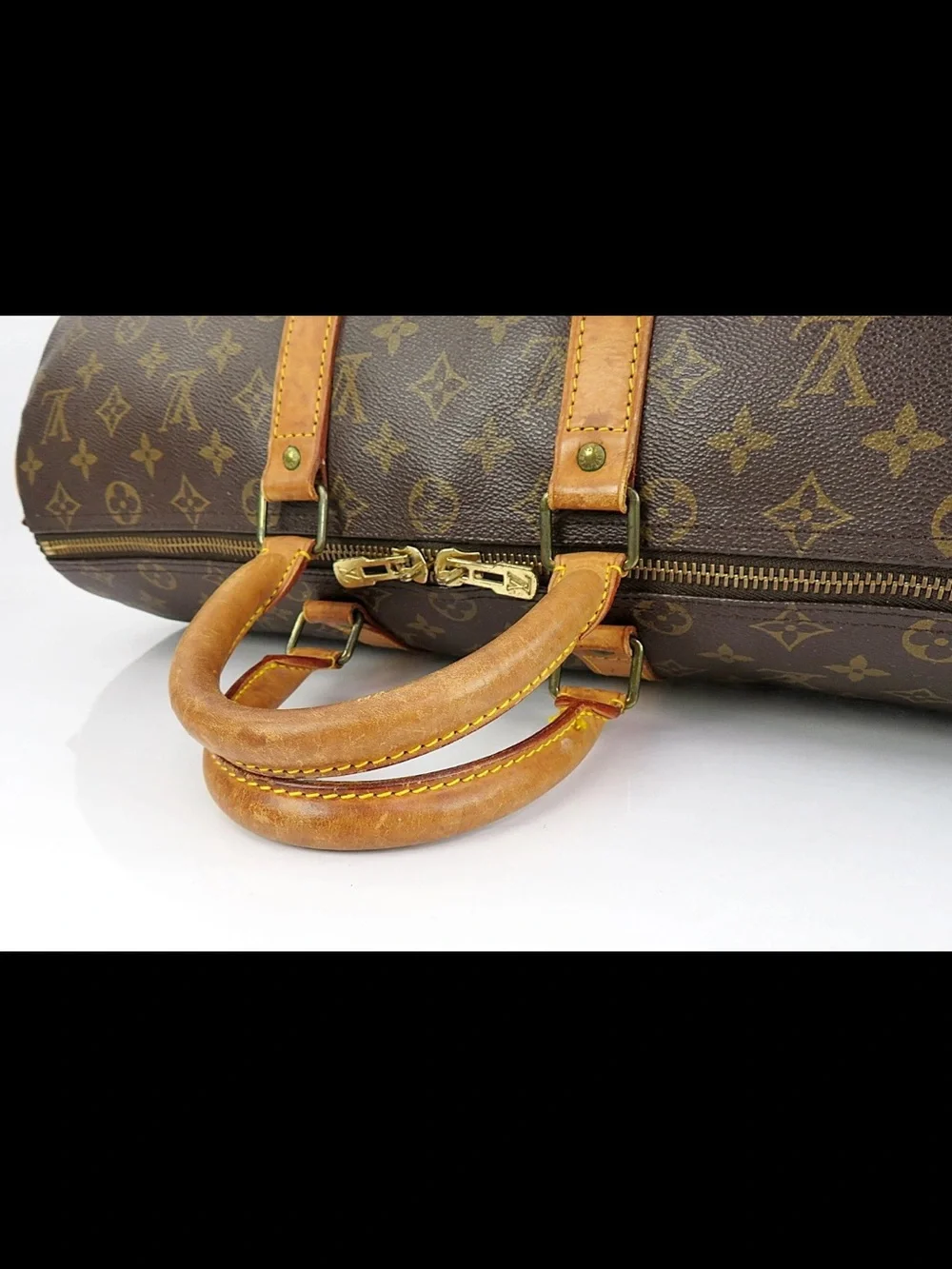 Louis Vuitton Monogram Canvas Duffle Bag in Brown and Tan